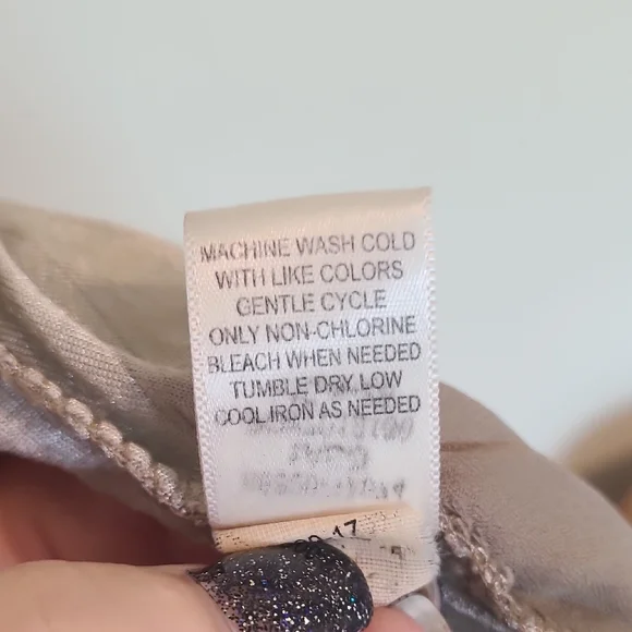 ONE WORLD Orange and Tan Patterned Kimono - Picture 7 of 7